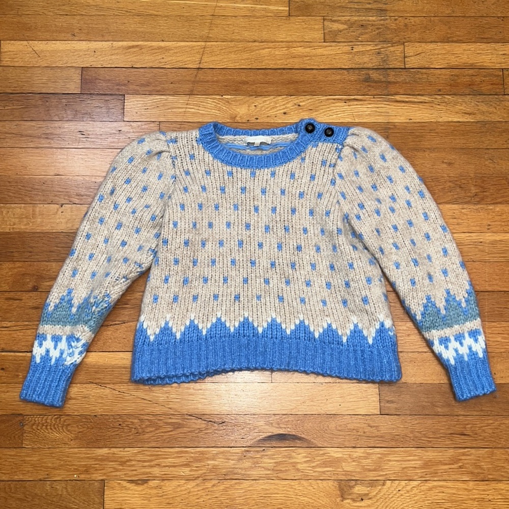 LoveShackFancy Rosie Alpaca Sweater, size Small - Picture 2 of 14